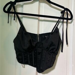 Lulu's Black Corset Top